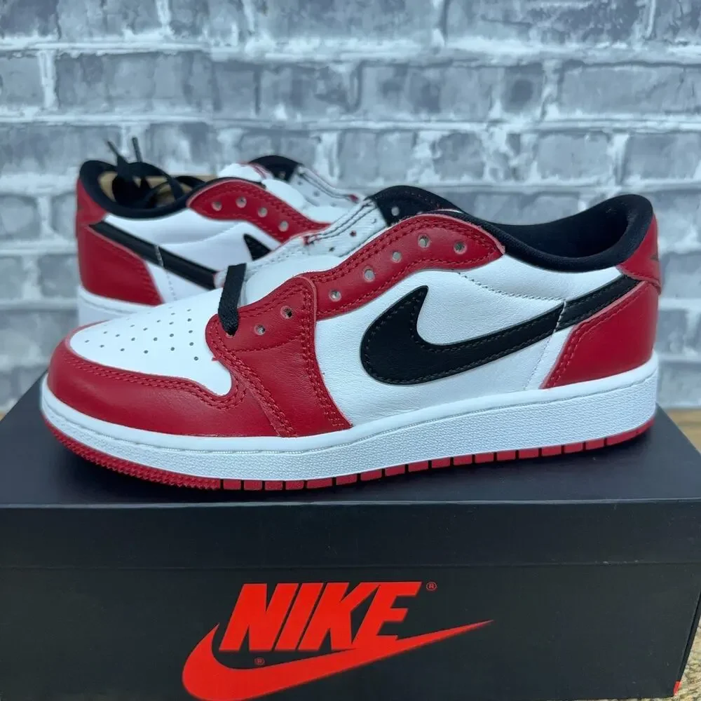 Nike Air Jordan AJ 1 Retro Low OG Chicago Black Red HQ6999-600 GS Youth Size 4Y